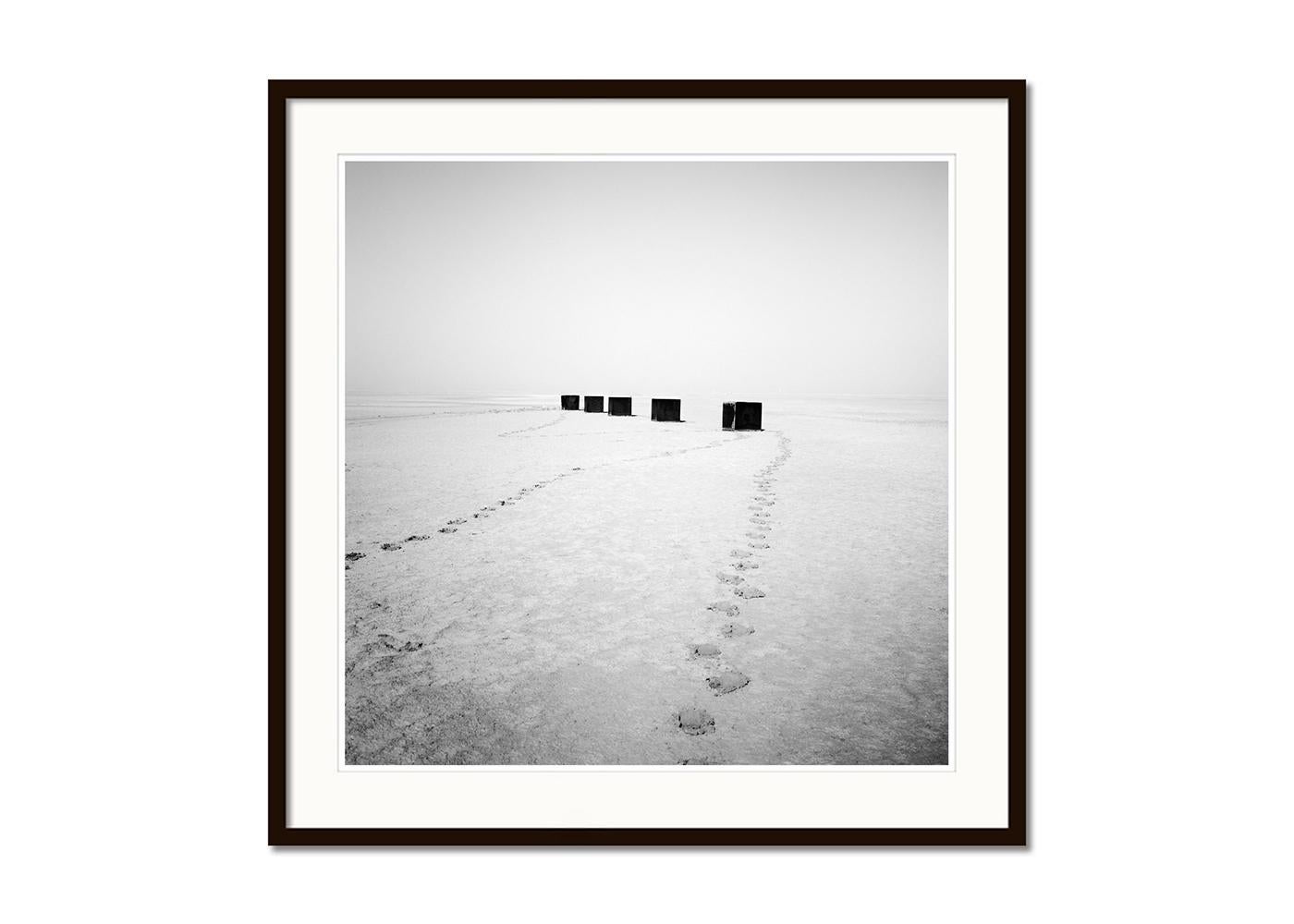 Fünf Quadrate, Arizona, USA, Schwarz-Weiß-Fotografie, limitierte Bearbeitungslandschaft (Grau), Black and White Photograph, von Gerald Berghammer
