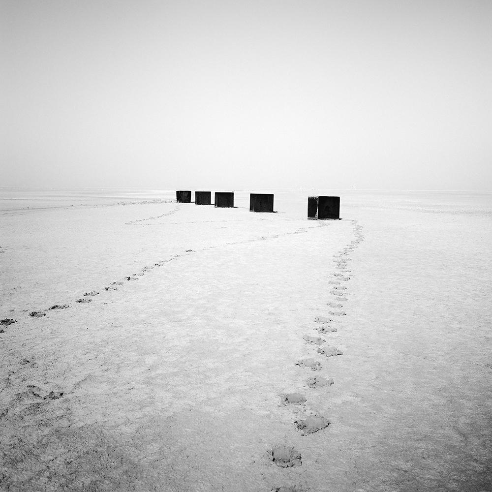 Gerald Berghammer Black and White Photograph – Fünf Quadrate, Arizona, USA, Schwarz-Weiß-Fotografie, limitierte Bearbeitungslandschaft