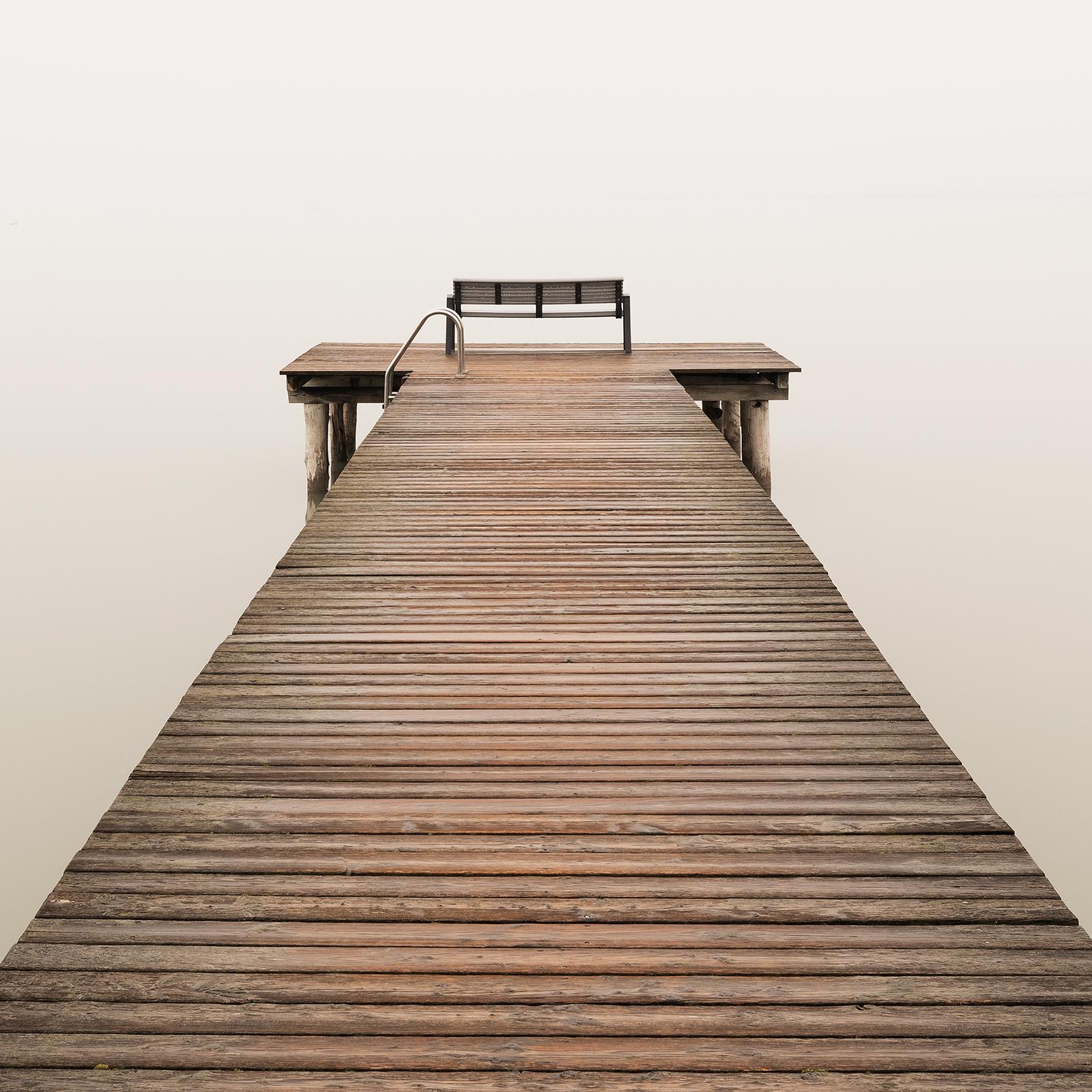 Fog over the Lake, Farbfotografie, limitierte Auflage, Seestücke, lange Belichtungszeit im Angebot 5