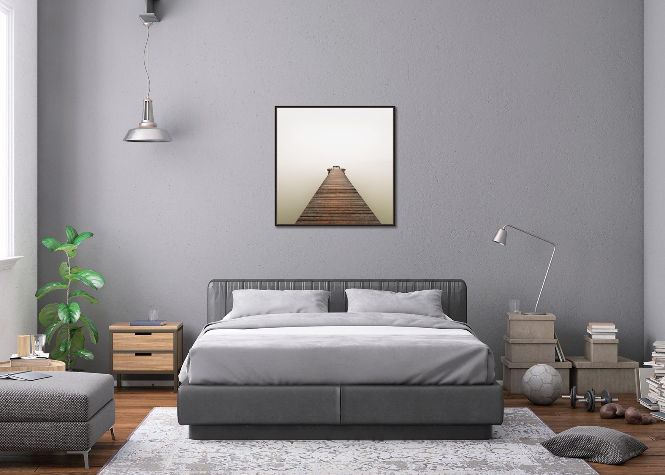 Fog over the Lake, Farbfotografie, limitierte Auflage, Seestücke, lange Belichtungszeit im Angebot 1