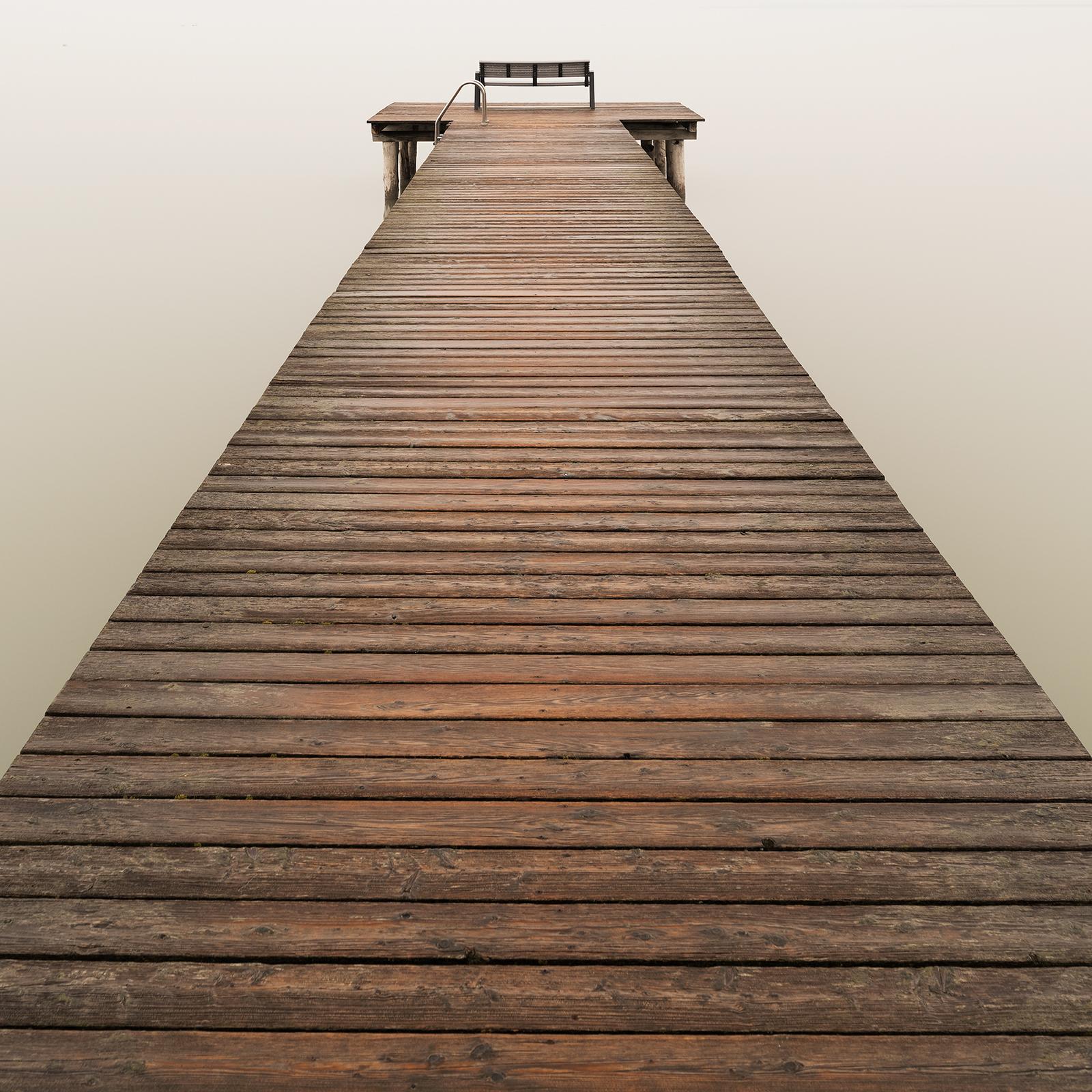 Fog over the Lake, Farbfotografie, limitierte Auflage, Seestücke, lange Belichtungszeit im Angebot 4