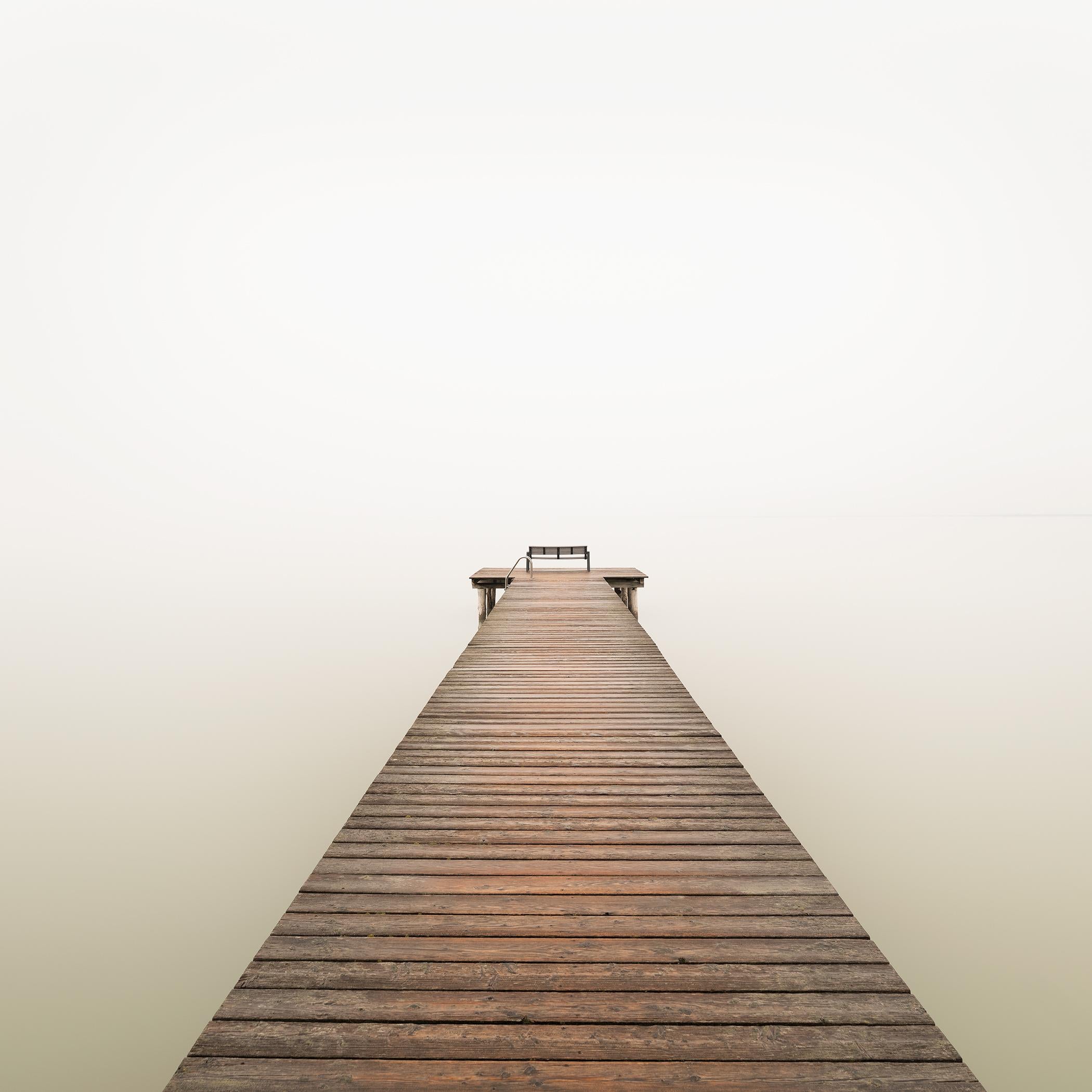 Fog over the Lake, color photography, limited edition, lakeside, long exposure