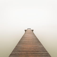 Fog over the Lake, color photography, limited edition, lakeside, long exposure