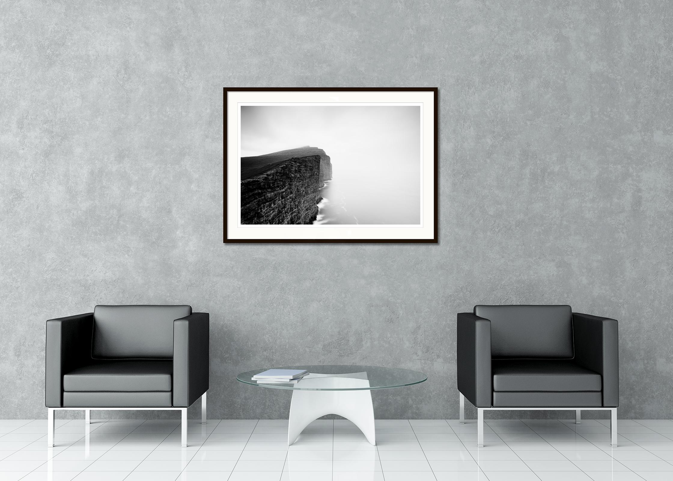 Black and white fine art long exposure seascape - landscape photography. Archival pigment ink print as part of a limited edition of 7. All Gerald Berghammer prints are made to order in limited editions on Hahnemuehle Photo Rag Baryta. Each print is