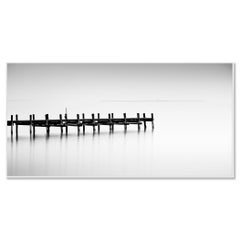 Foggy Wooden Dock Panorama, waterscape, lakeside - limited edition large format