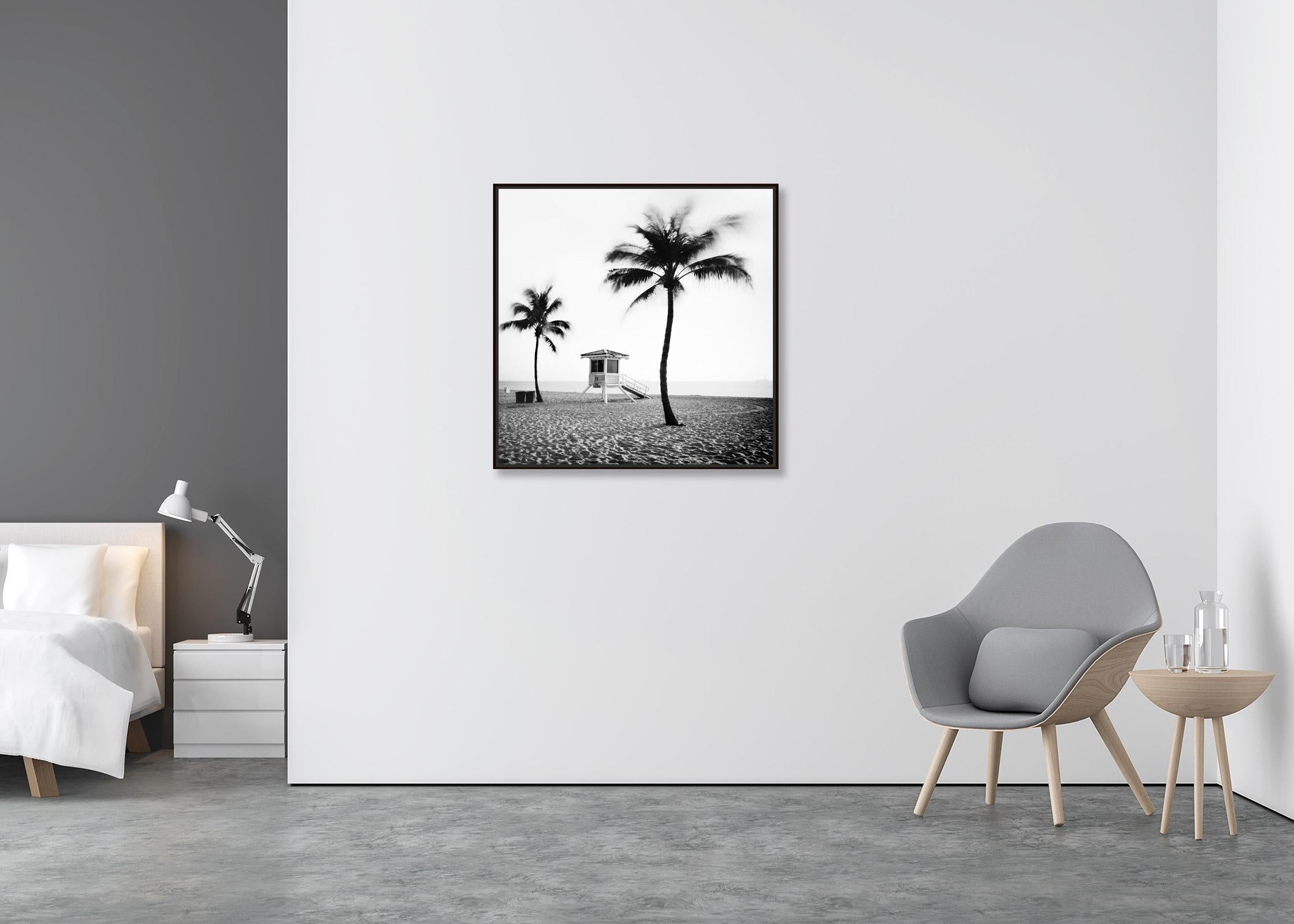 Fort Lauderdale Beach, Florida, USA, black & white art landscape photography - Contemporary Photograph by Gerald Berghammer