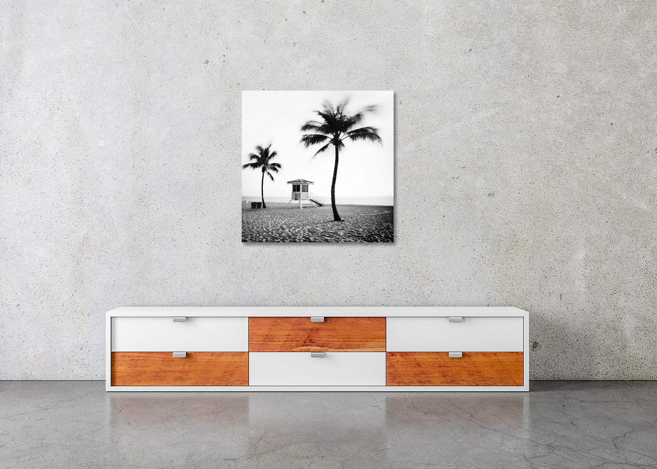 Fort Lauderdale Beach, Florida, USA, black & white art landscape photography For Sale 2