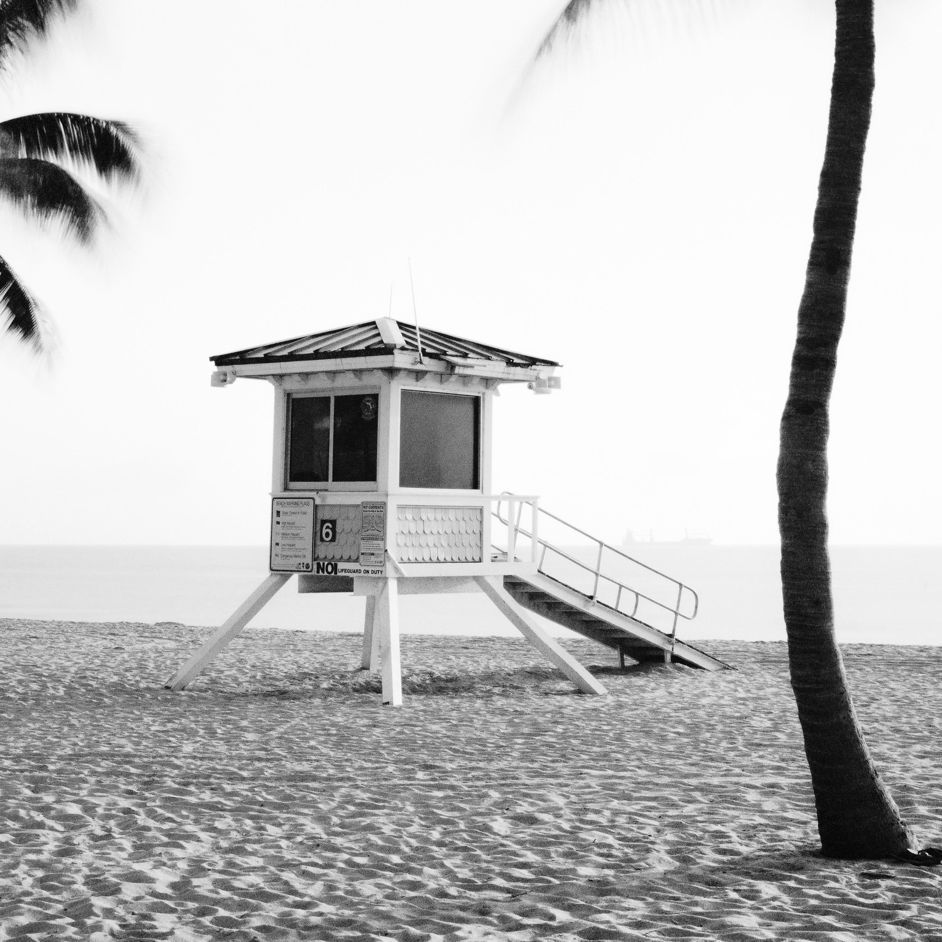 Fort Lauderdale Beach, Florida, USA, black & white art landscape photography For Sale 4