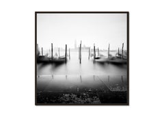 Free Space, Basilica, Gondola, Venice, black and white photography, landscape