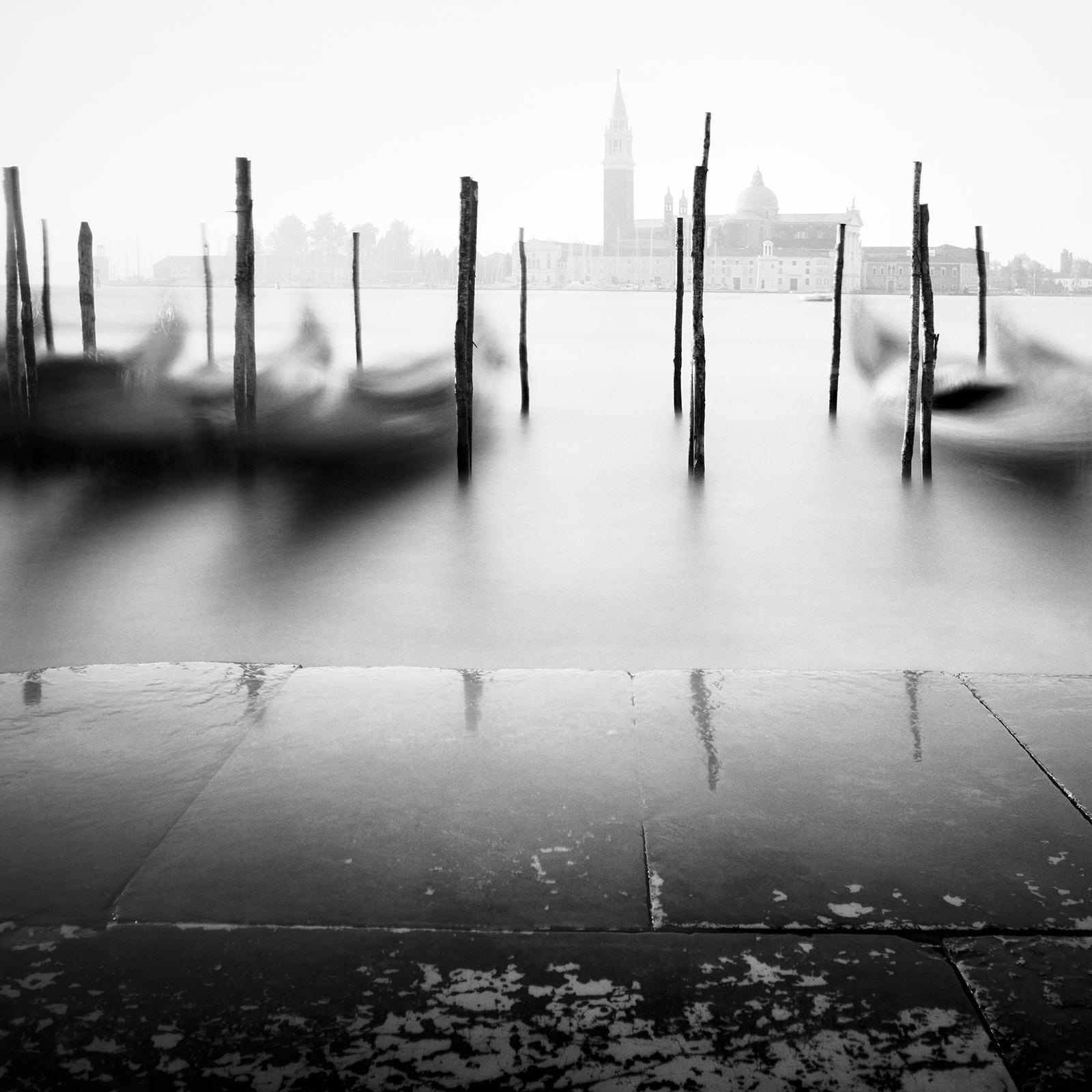 Free Space, Basilica, Gondola, Venice, black and white photography, landscape For Sale 4
