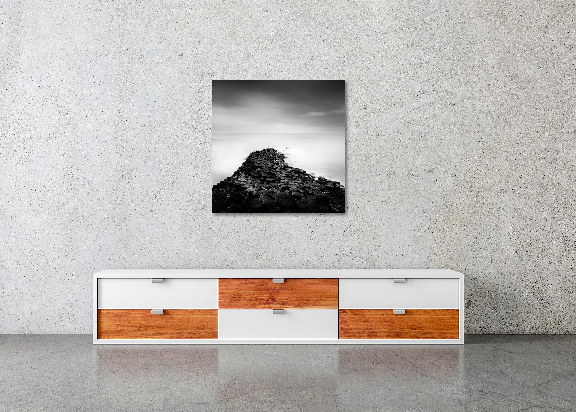 Giants Causeway Coast, Ireland, black and white fine art photography, landscape For Sale 2
