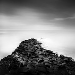Giants Causeway Coast, Irlande, photographies d'art en noir et blanc, paysage
