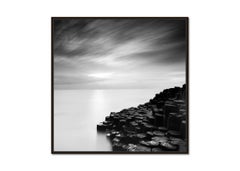 Giants Causeway, costa irlandesa, fotografía monocroma, impresión artística de edición limitada