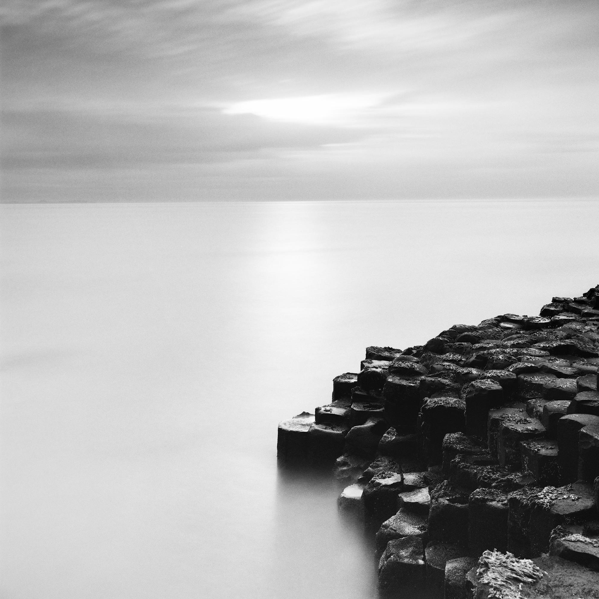 Giants Causeway, Irish coast, monochrome photograph, limited edition art print For Sale 3