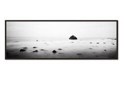 Glacial Erratic, Schwanenstein, black and white photography, panorama, landscape