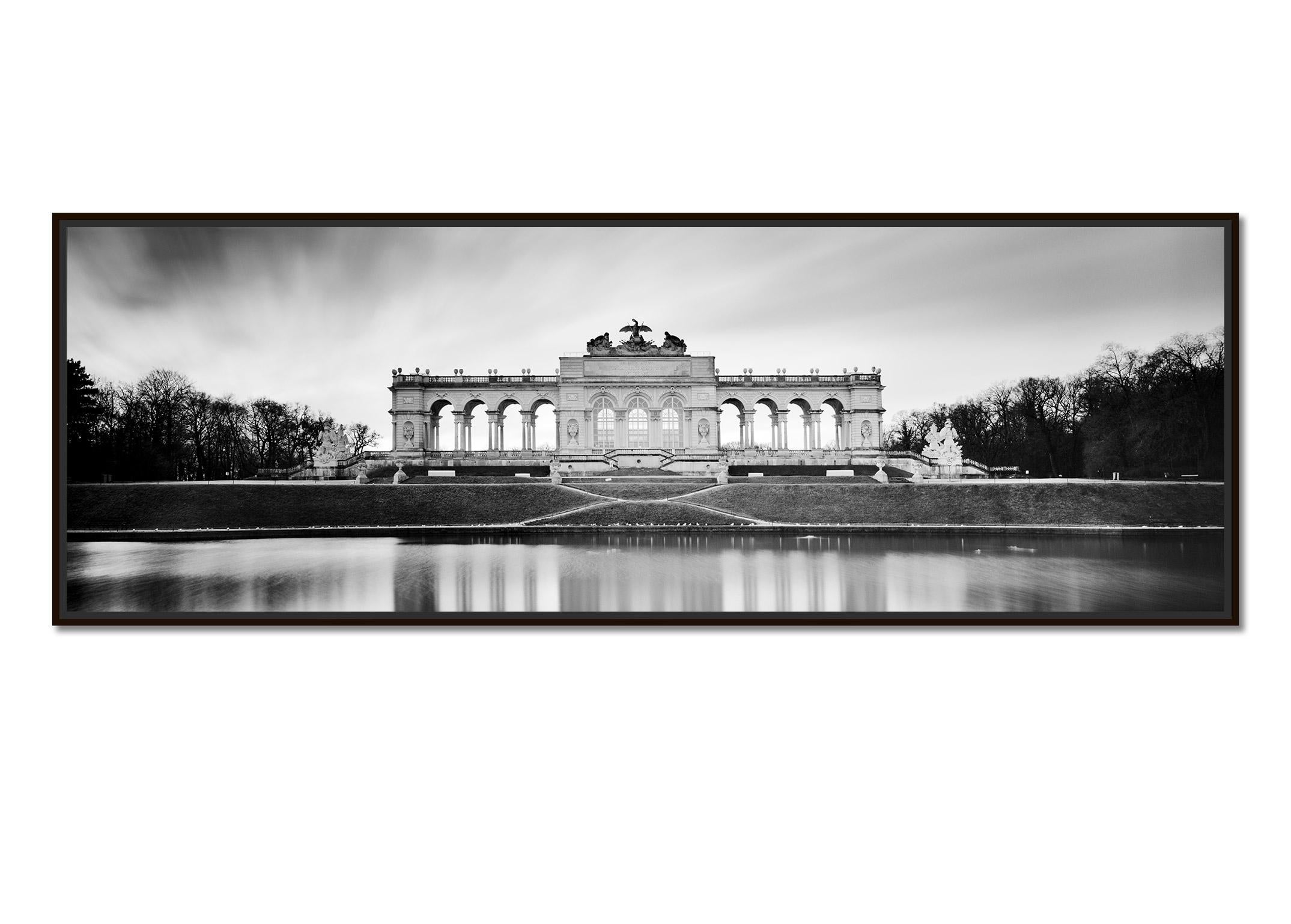 Gloriette Panorama, Schloss Schoenbrunn, Vienna, black and white art photography - Photograph by Gerald Berghammer