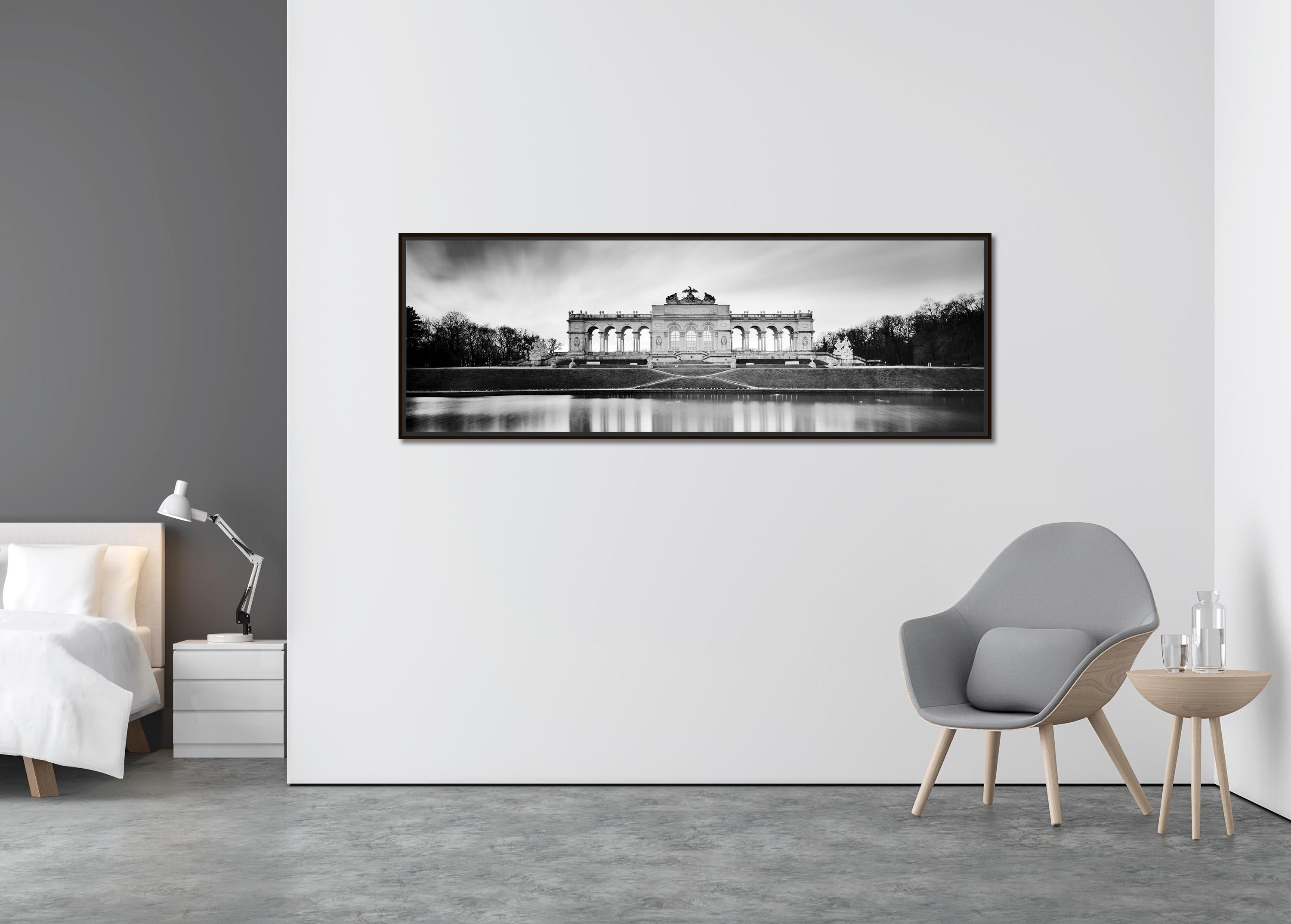 Gloriette Panorama, Schloss Schoenbrunn, Vienna, black and white art photography - Contemporary Photograph by Gerald Berghammer
