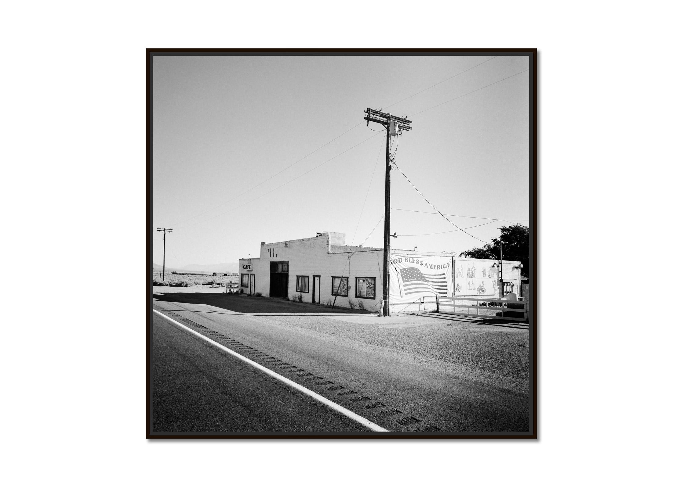 God Bless America, California, USA,  black and white art landscape photography - Photograph by Gerald Berghammer