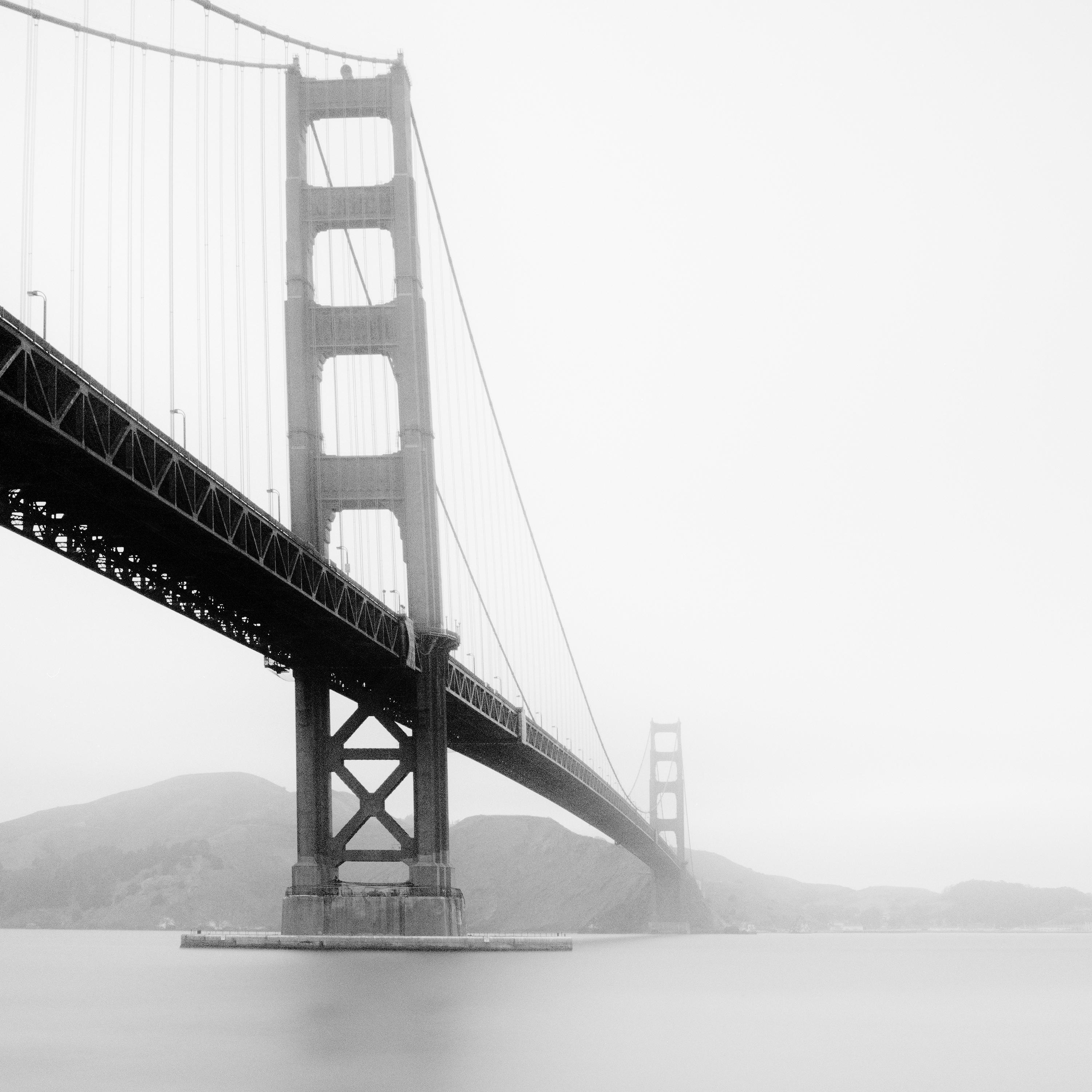 Black and White Fine Art minimalist photography - Golden Gate Bridge in foggy weather, San Francisco, California, USA. Archival pigment ink print, edition of 9. Signed, titled, dated and numbered by artist. Certificate of authenticity included.