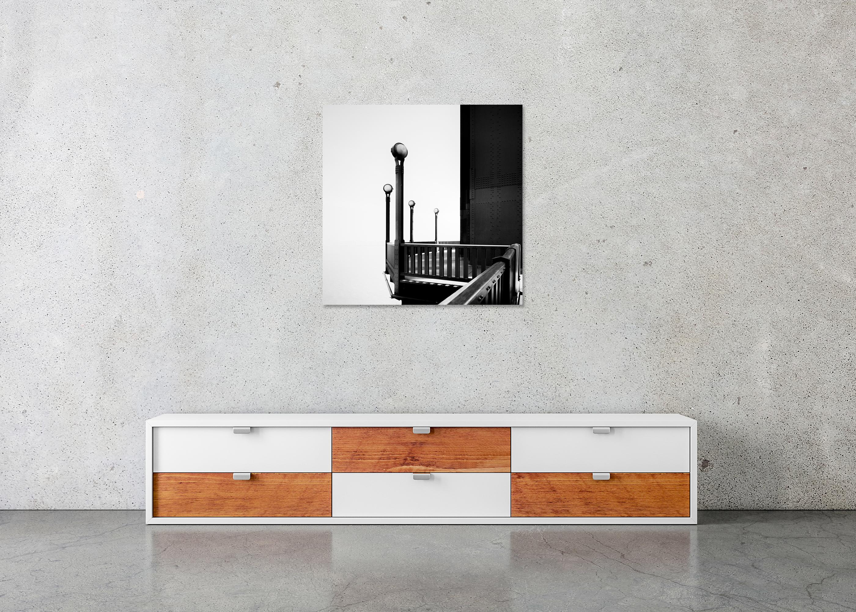Golden Gate Bridge, monochrome limited minimalist cityscape For Sale 4