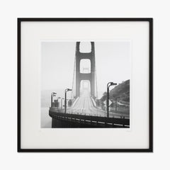Golden Gate, CA, USA, black and white gelatin silver art photography, framed
