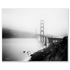 Golden Gate Overlook, San Francisco, USA - black and white landscape photography