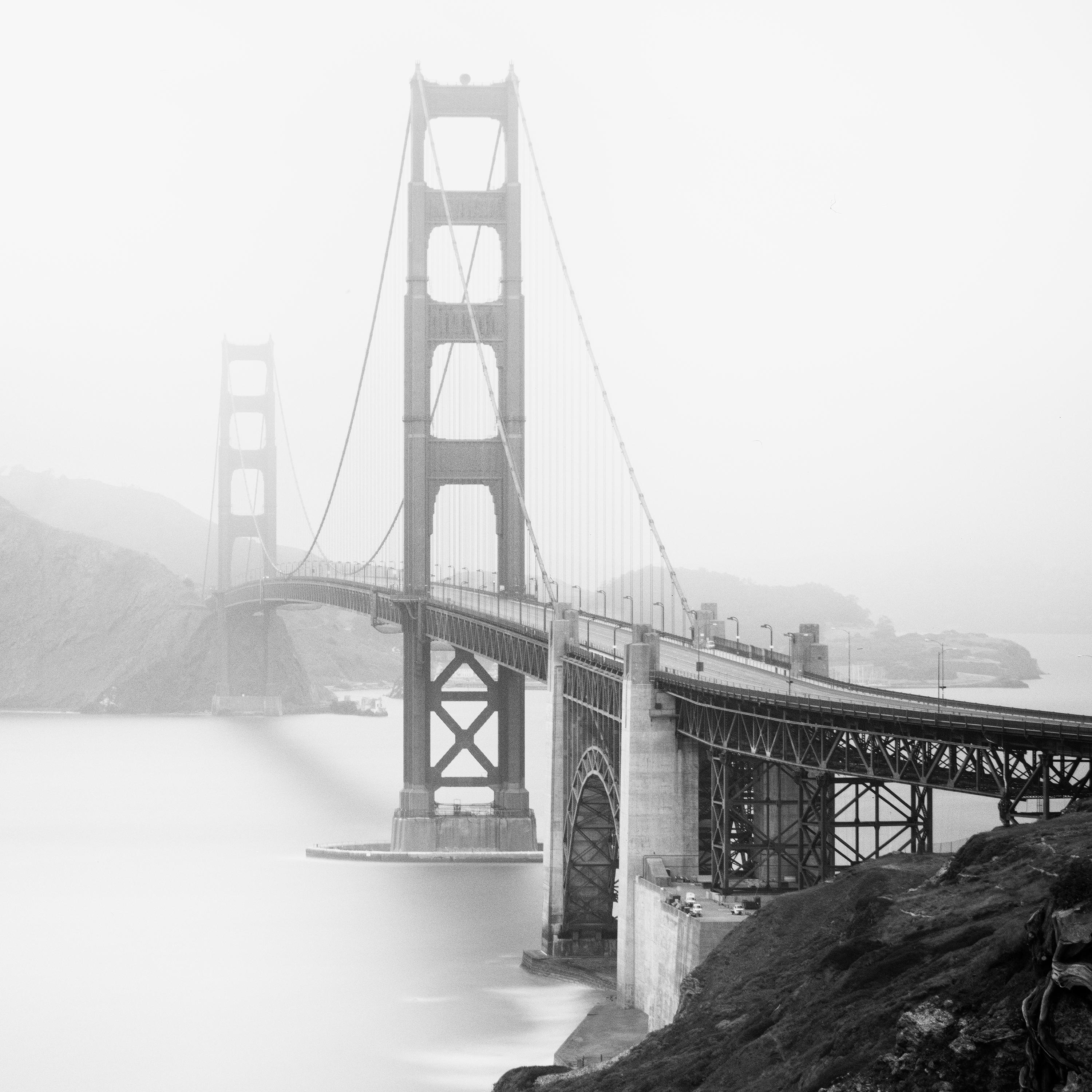 Golden Gate Overlook San Francisco USA black white art landscape photography For Sale 3