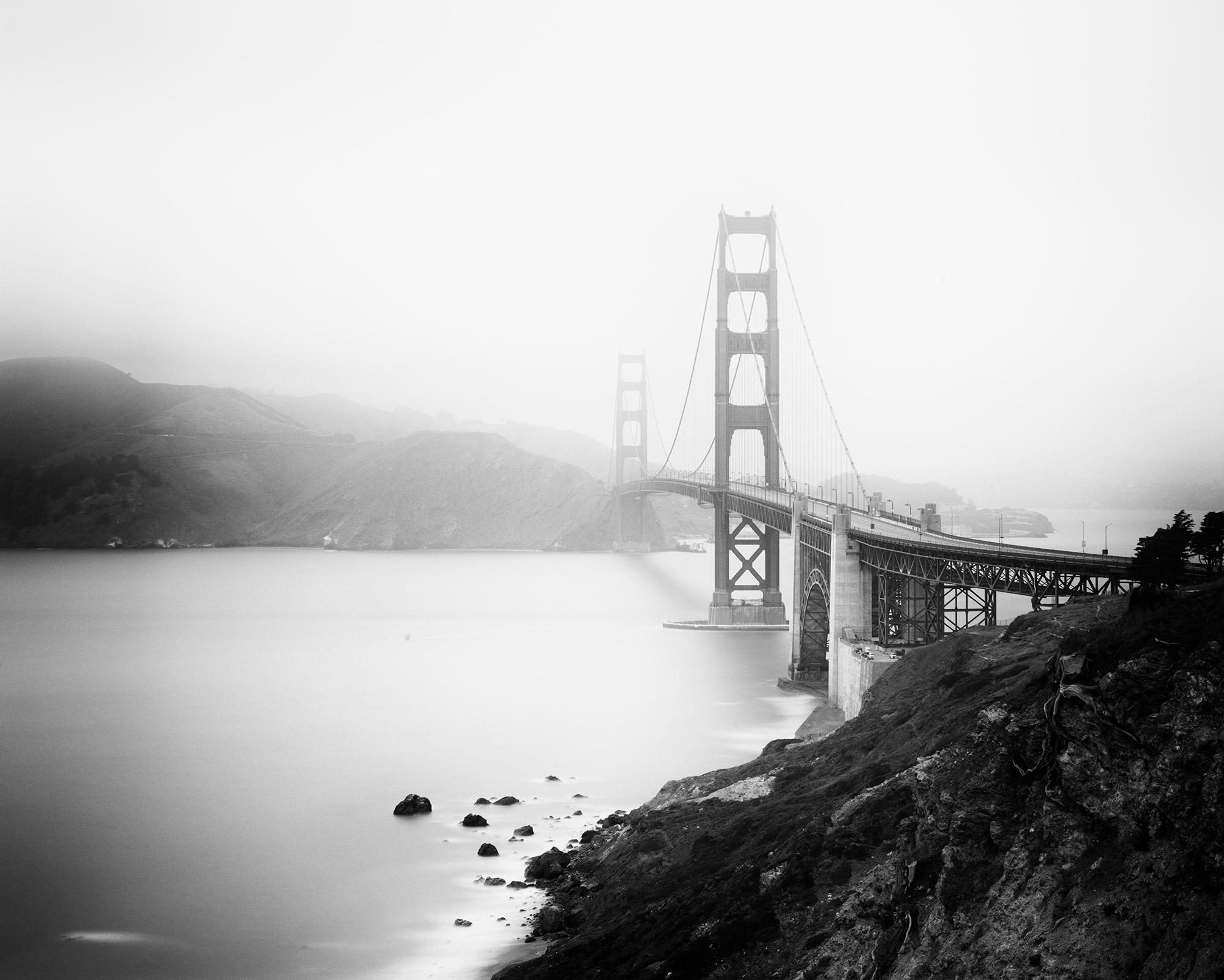 Gerald Berghammer Black and White Photograph - Golden Gate Overlook San Francisco USA black white art landscape photography