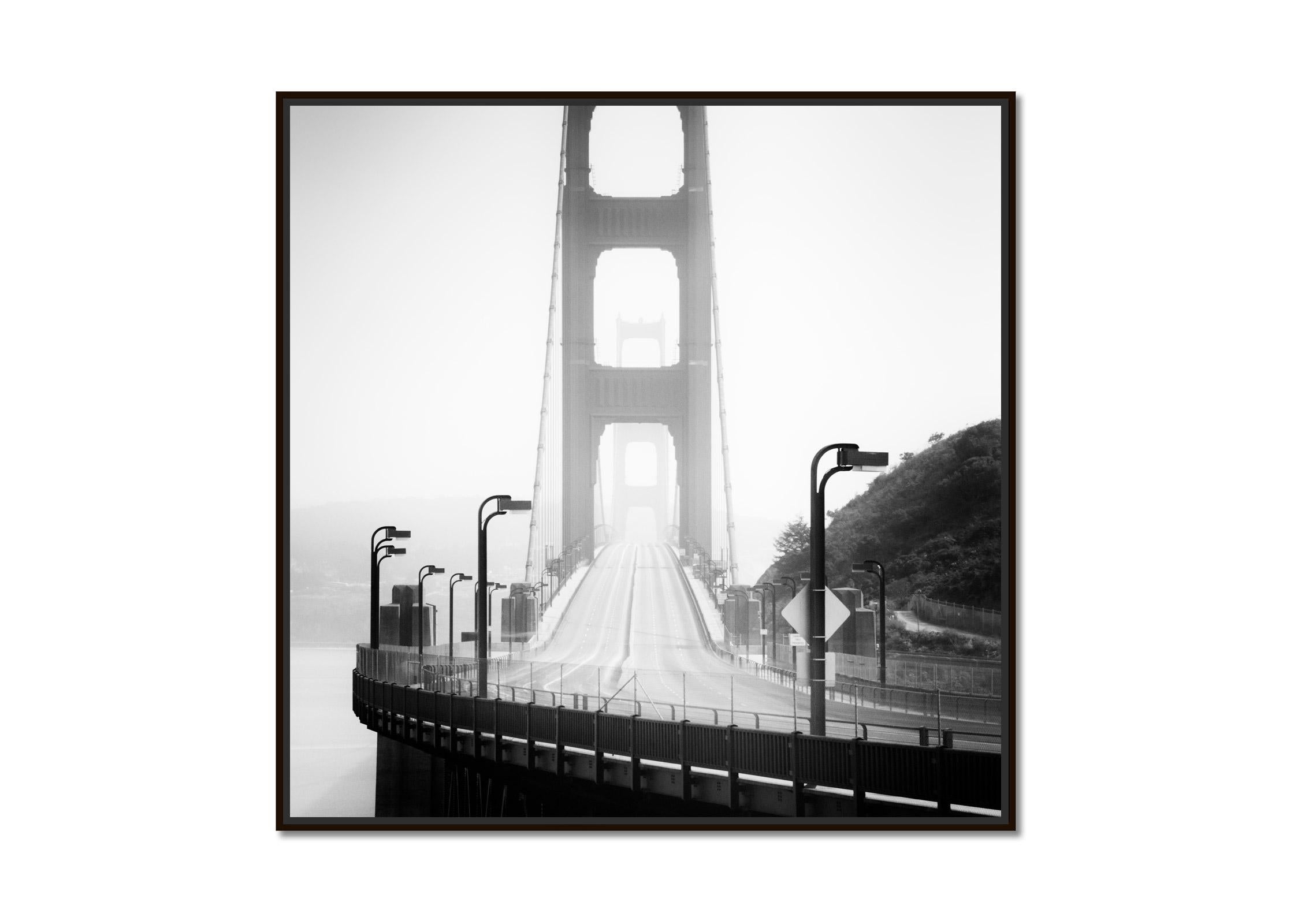Golden Gate, San Francisco, black and white long exposure, cityscape photography - Photograph by Gerald Berghammer