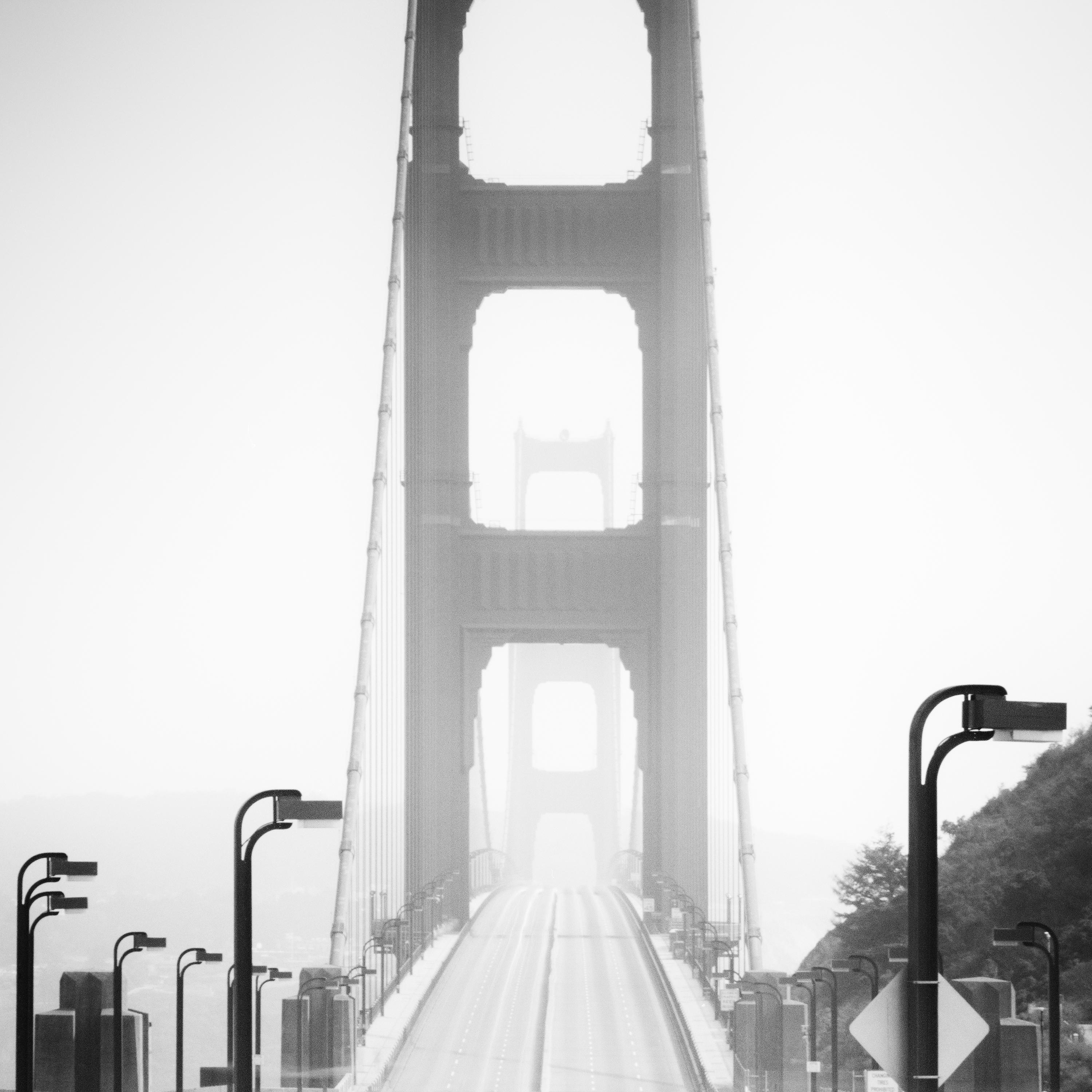 Golden Gate, San Francisco, black and white long exposure, cityscape photography For Sale 4