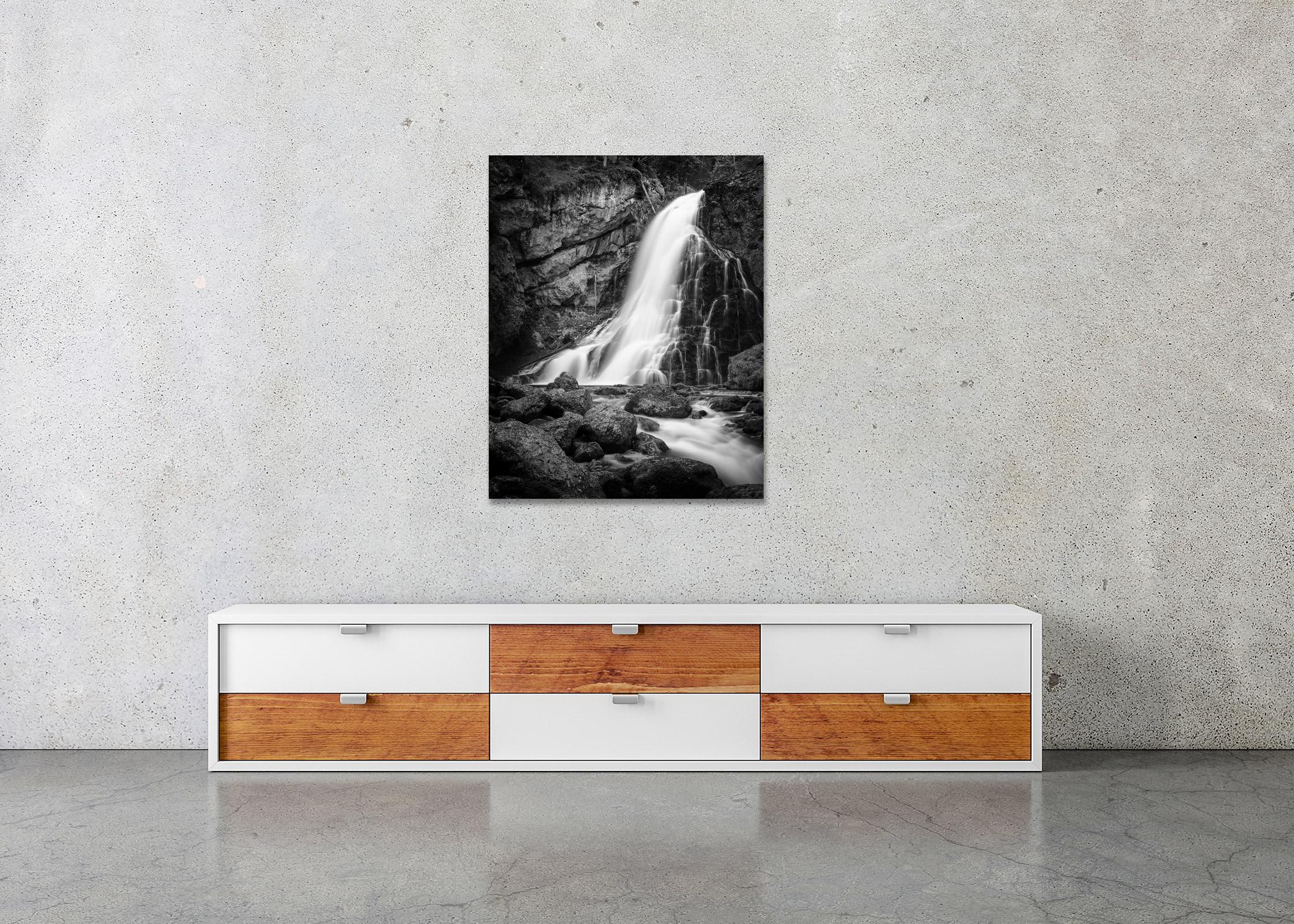 Black and white fine art long exposure waterscape - landscape photography. Archival pigment ink print as part of a limited edition of 5. All Gerald Berghammer prints are made to order in limited editions on Hahnemuehle Photo Rag Baryta. Each print
