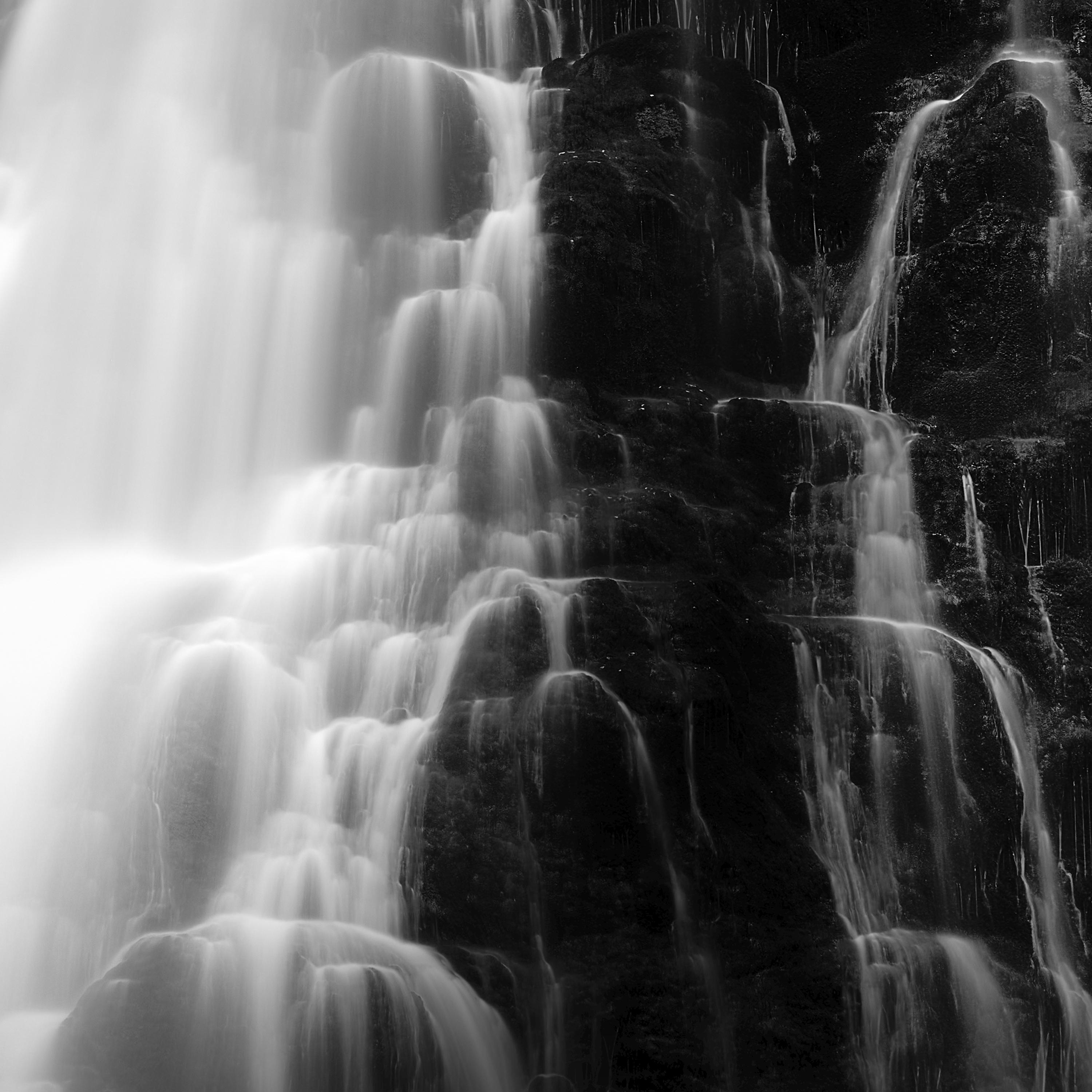 Golling Falls, waterfall, Austria, black and white photography, art landscape For Sale 4