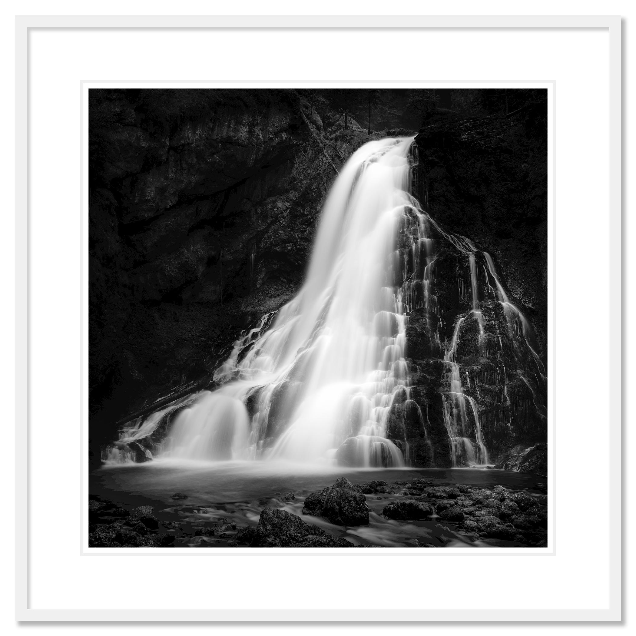 Cascadas de Golling, cascada, Austria, fotografía en blanco y negro, paisaje artístico en venta 1