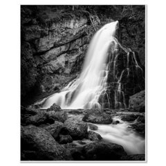Golling Waterfall, Limited Edition Monochrome Fine Art Photograph Print