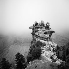 Grand Canyon, montagnes, Arizona, USA, photographie de paysage en noir et blanc
