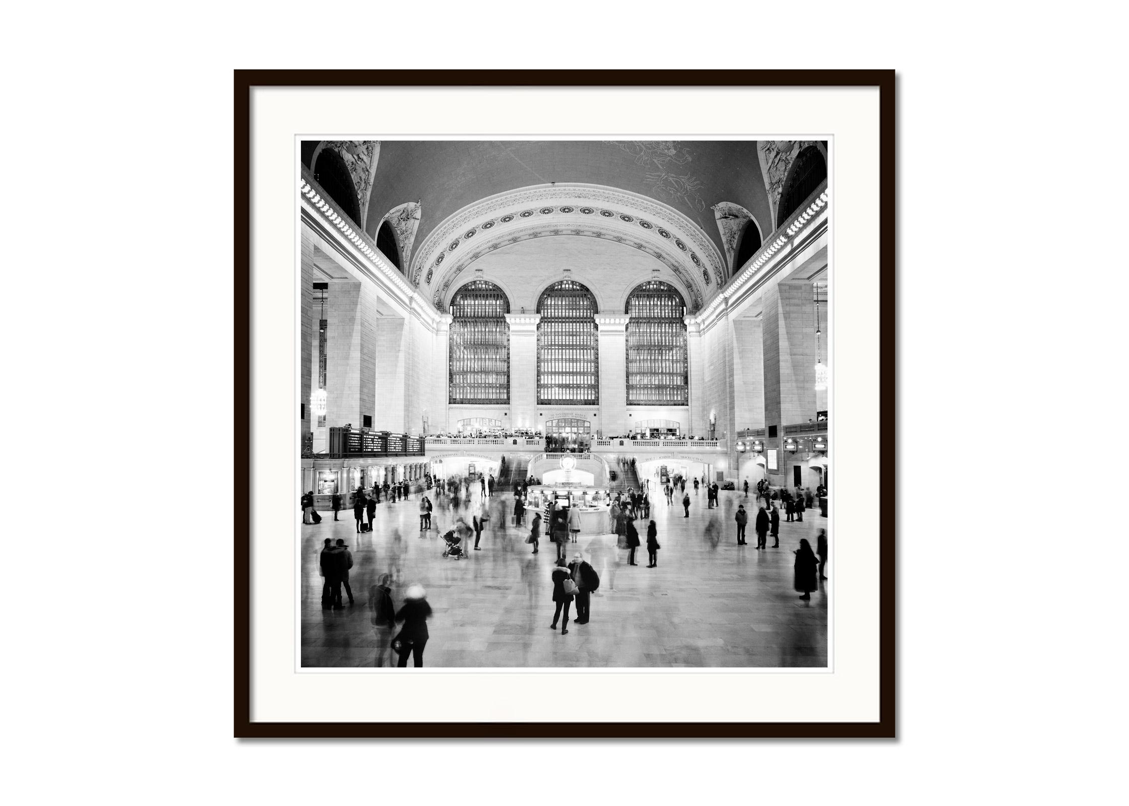 Grand Central Station, New York City, black and white photography, cityscape - Gray Black and White Photograph by Gerald Berghammer