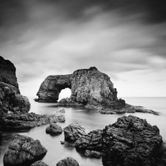 Great Pollet Sea Arch, Fanad, Ireland, black and white waterscape photography