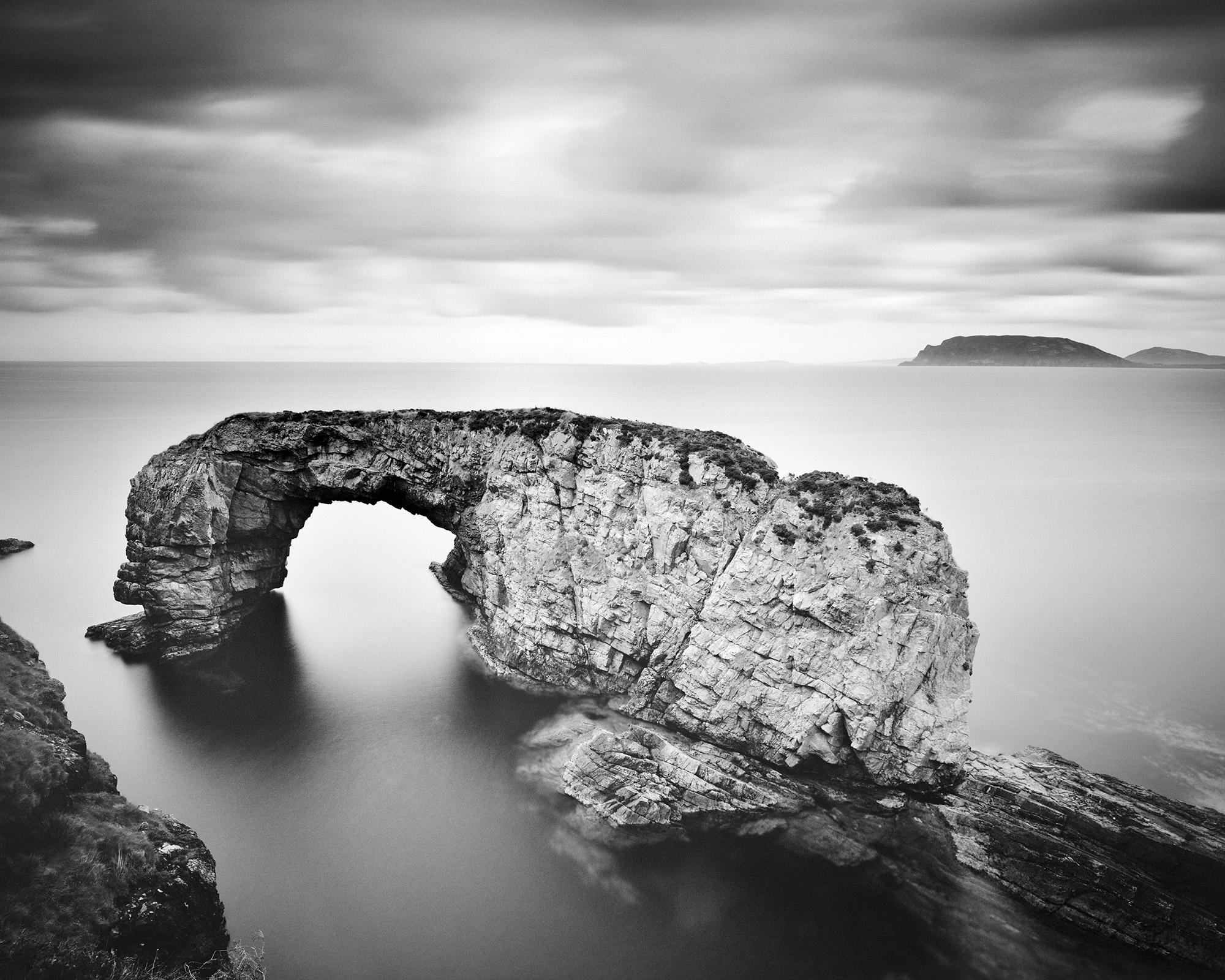 Gerald Berghammer Landscape Photograph - Great Pollet Sea Arch, Ireland, black and white photography, fine art landscape