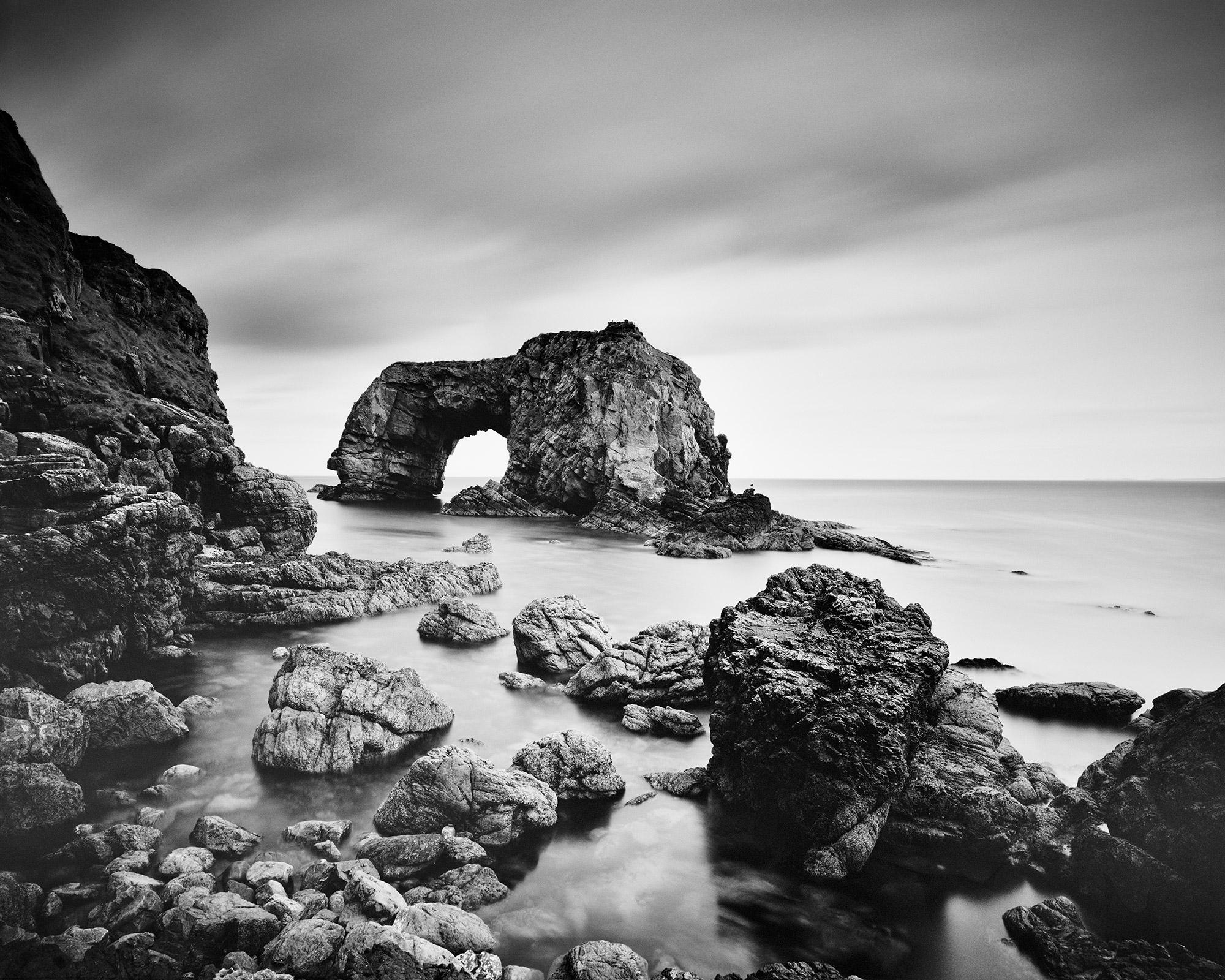 Gerald Berghammer Black and White Photograph - Great Pollet Sea Arch, Irish Atlantic Coast, Ireland, black and white art photo