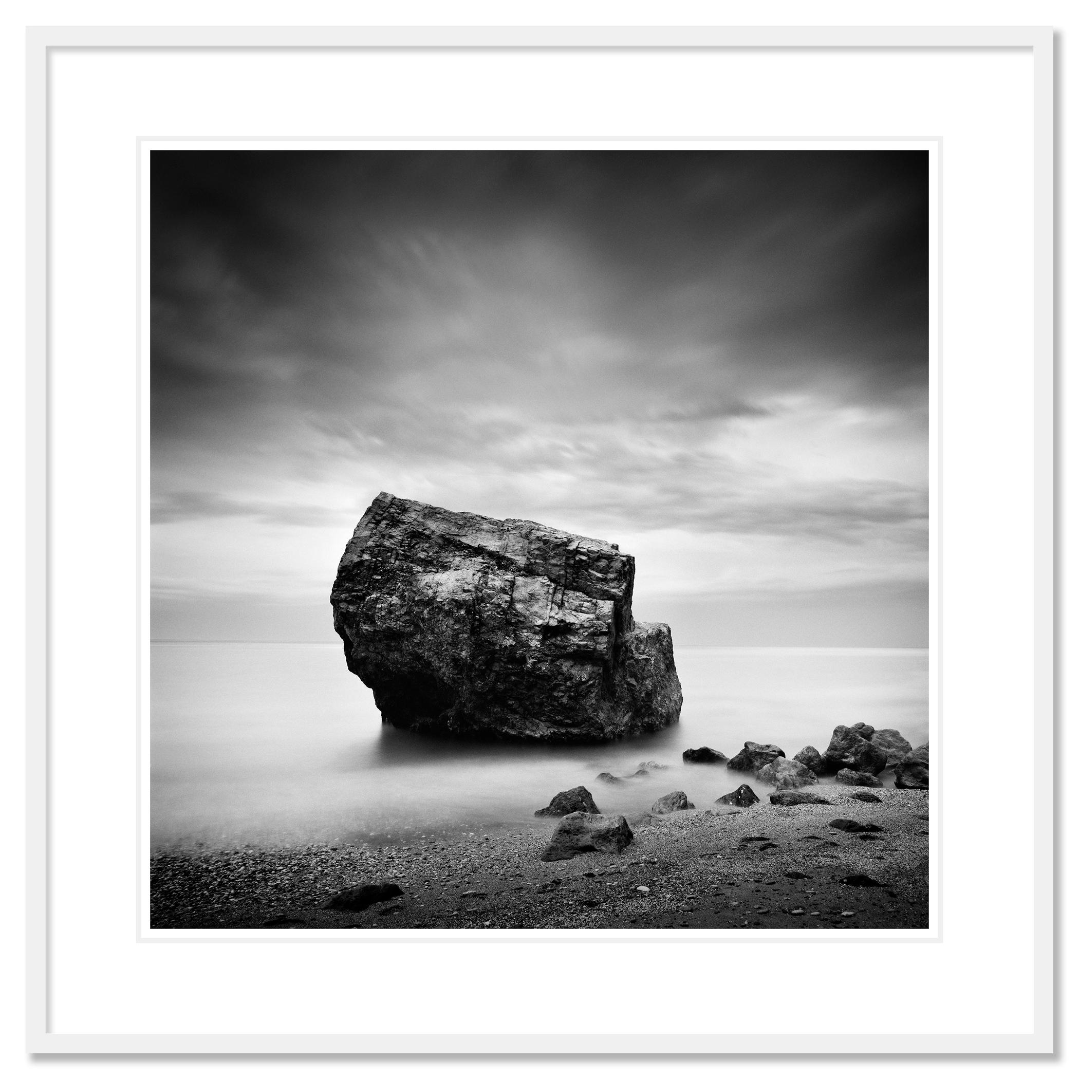 Photographie d'art en noir et blanc, longue exposition, paysage aquatique - paysage. Tirage à l'encre pigmentaire d'archives faisant partie d'une édition limitée à 9 exemplaires. Tous les tirages de Gerald Berghammer sont réalisés sur commande en