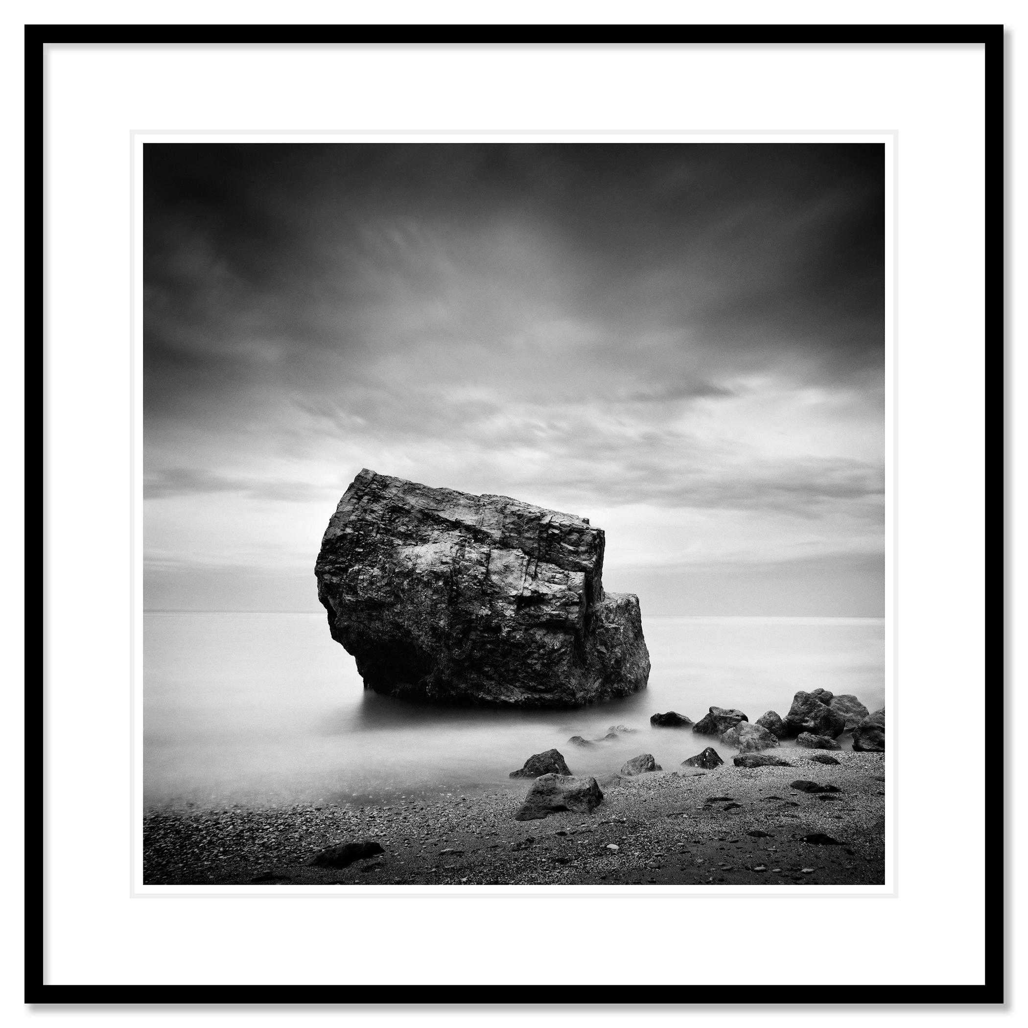 Great Rock, Beach, Espagne, photo noir et blanc, paysage, édition limitée en vente 1