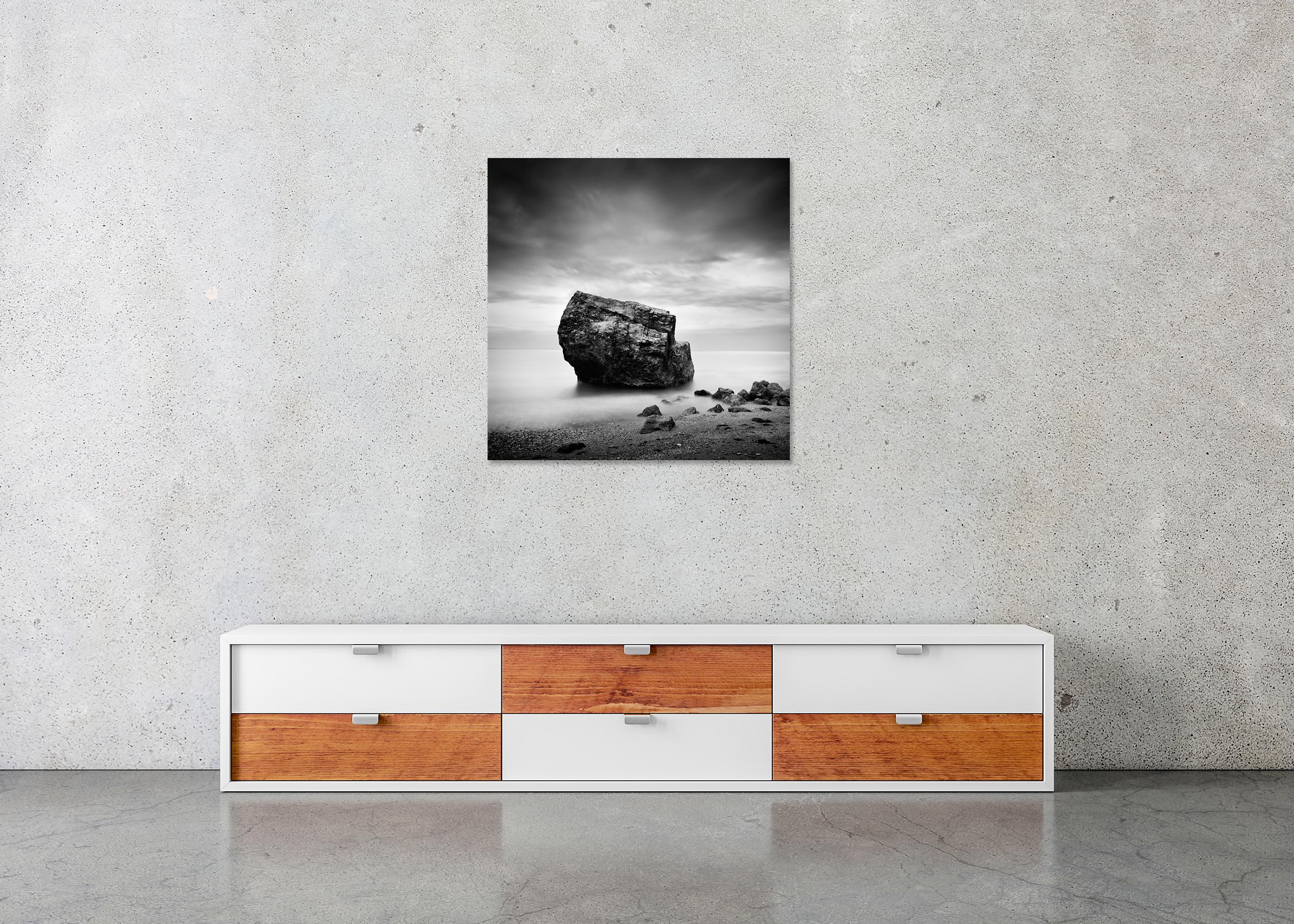 Great Rock, Beach, Espagne, photo noir et blanc, paysage, édition limitée en vente 4