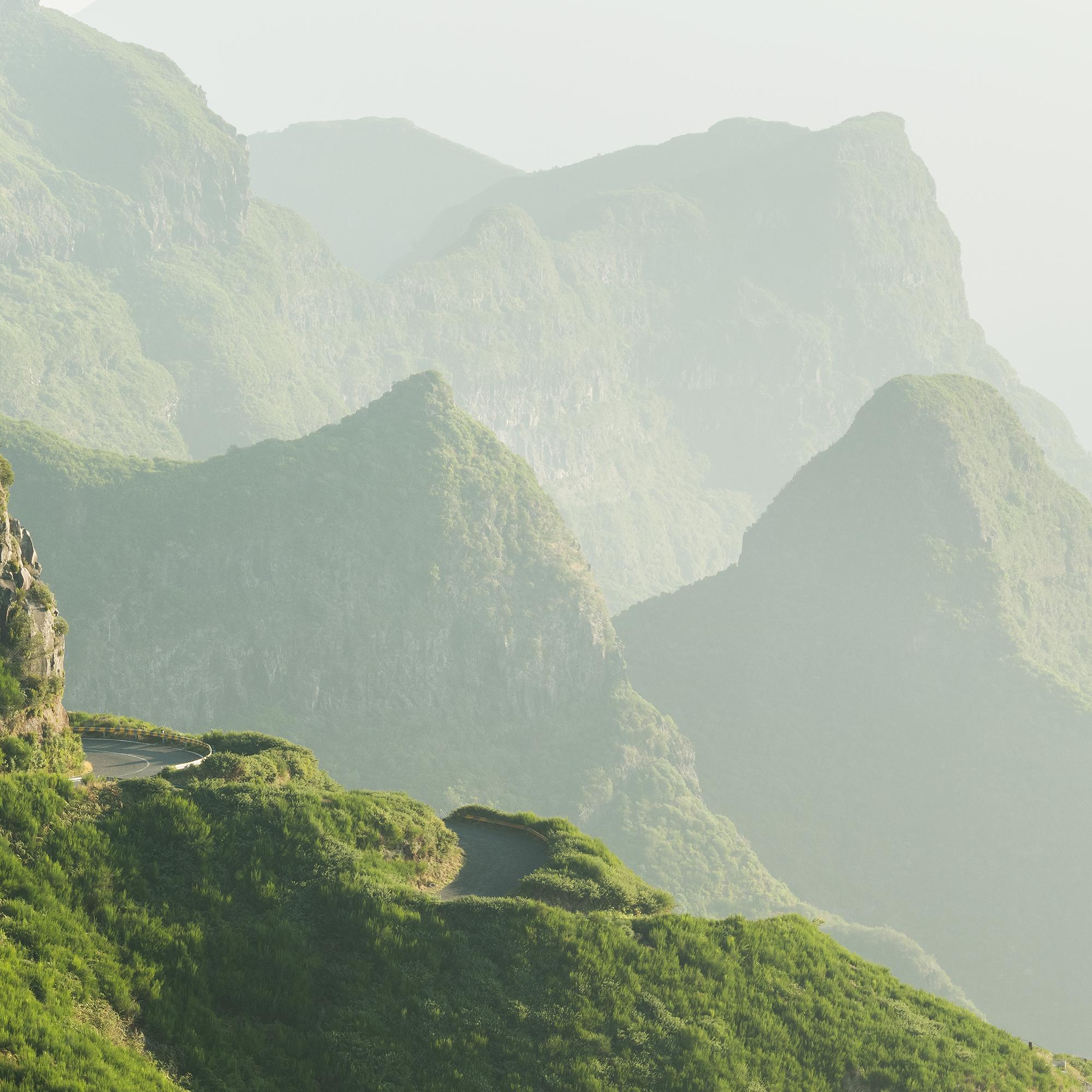 Green Hills in Morning Light, photographie grand format, paysage limité en vente 7