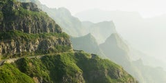 Green Hills in Morning Light, large format photography, limited landscape