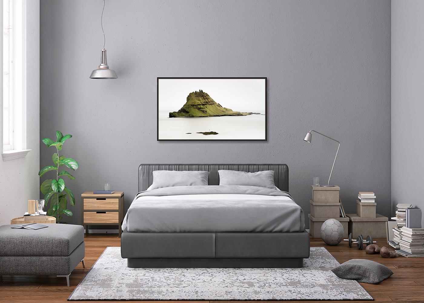 Green Rock Island, Faroe Islands, Large Seascape Photograph, Limited Edition For Sale 3