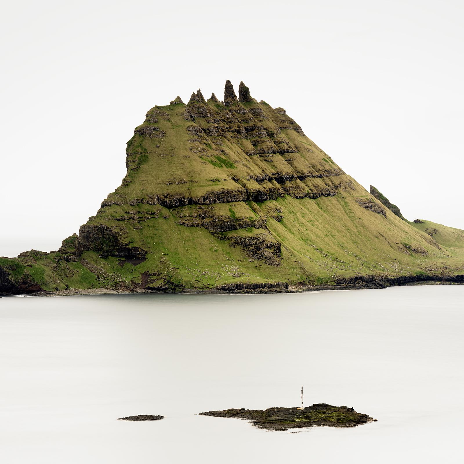 Green Rock Island, Faroe Islands, Large Seascape Photograph, Limited Edition For Sale 5