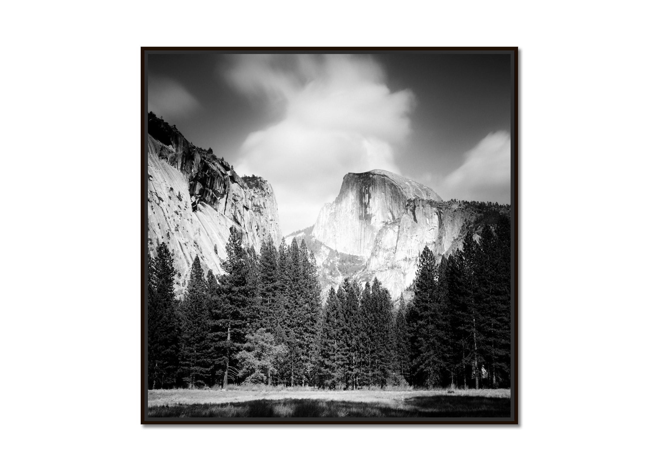 Half Dome, Yosemite National Park, USA, black and white landscape photography - Photograph by Gerald Berghammer