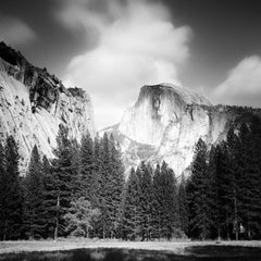 Half Dome, Yosemite National Park, USA, black and white landscape photography