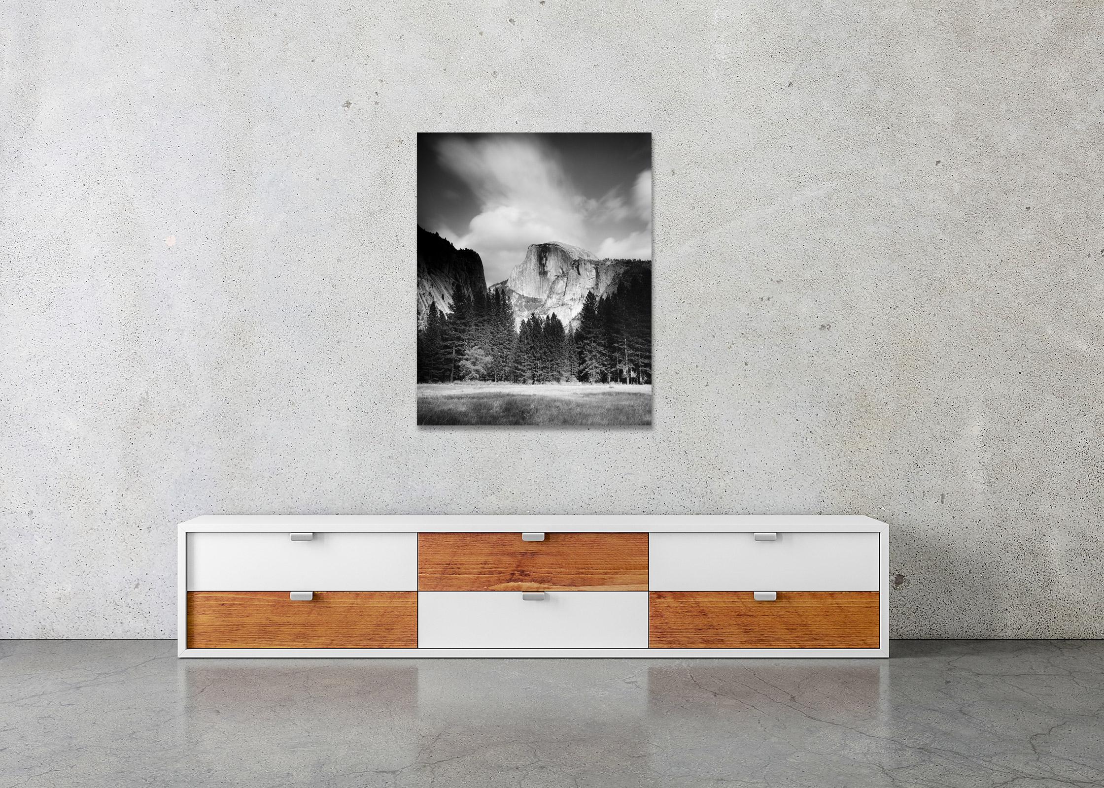 Half Dome, Yosemite National Park, USA, black and white photography, landscape For Sale 3