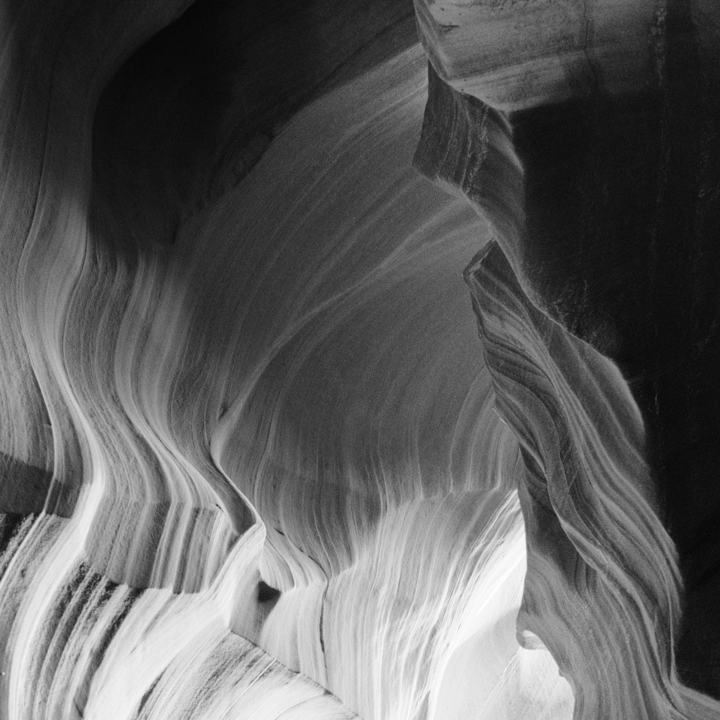 Heart, Antelope Canyon, desert, USA, black white and photography, art landscape For Sale 5